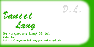 daniel lang business card
